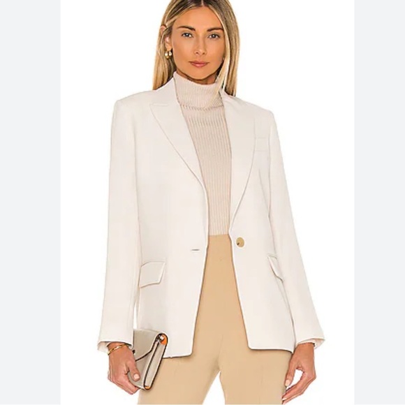 VINCE Boyfriend Blazer in Magnolia Sz 0 - Picture 1 of 9